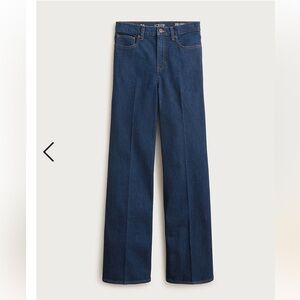 J. Crew Denim Wide Leg High Waist Trousers Size 28